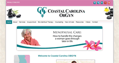 Desktop Screenshot of coastalcarolinaobgyn.com